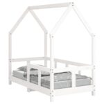 vidaXL Rám detskej postele biely 70x140 cm masívna borovica – Obrázok 2