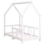 vidaXL Rám detskej postele biely 70x140 cm masívna borovica – Obrázok 3