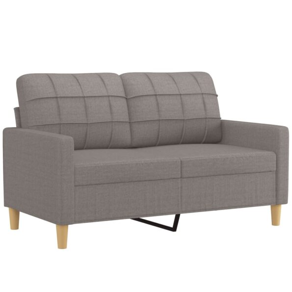 vidaXL 2-miestna pohovka sivohnedá 120 cm látka – Obrázok 2