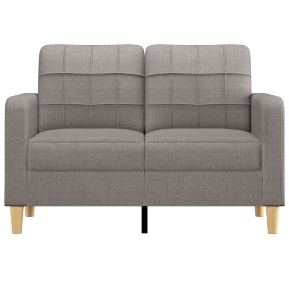 vidaXL 2-miestna pohovka sivohnedá 120 cm látka – Obrázok 3