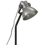 vidaXL Stolová lampa 25 W starožitná strieborná 17x17x60 cm E27 – Obrázok 8