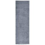 vidaXL Shaggy koberec PAMPLONA, vysoký vlas, moderný, modrý 80x250 cm – Obrázok 2