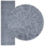 vidaXL Shaggy koberec PAMPLONA, vysoký vlas, moderný, modrý 80x250 cm – Obrázok 3