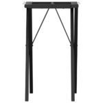 vidaXL Nohy jedálenského stola X-rám 40x40x73 cm oceľ – Obrázok 4