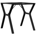 vidaXL Nohy jedálenského stola Y-rám 70x70x73 cm oceľ – Obrázok 2