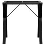 vidaXL Nohy jedálenského stola Y-rám 70x70x73 cm oceľ – Obrázok 4
