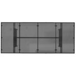 vidaXL Záhradný stôl so sklenenou doskou čierny 190x80x75 cm polyratan – Obrázok 7