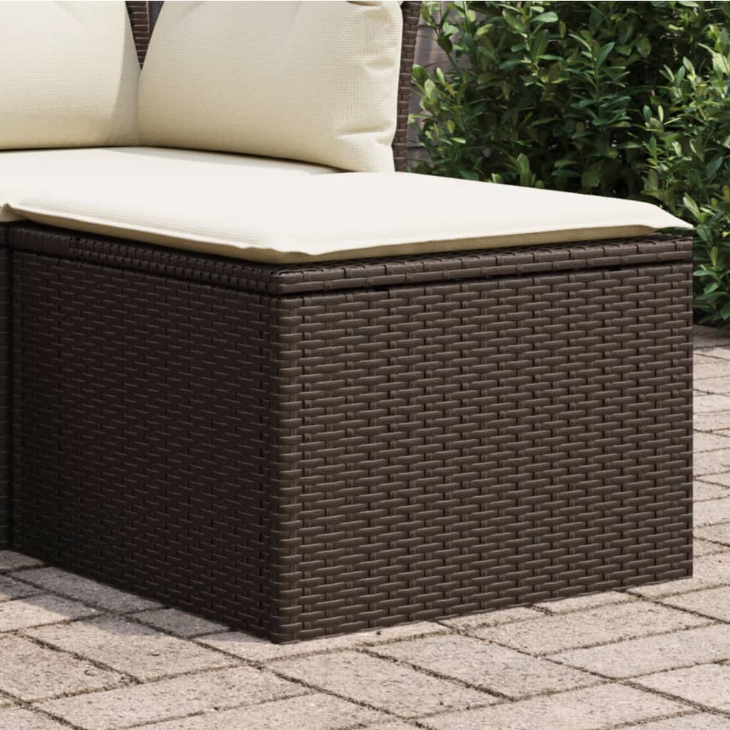 VXL8721012335912_m_en_hd_1.jpg vidaXL Záhradná taburetka s vankúšom hnedá 55x55x37 cm polyratan – Obrázok 1