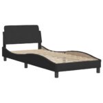 vidaXL Posteľ s matracom Hanko čierny 80x200 cm zamat – Obrázok 4