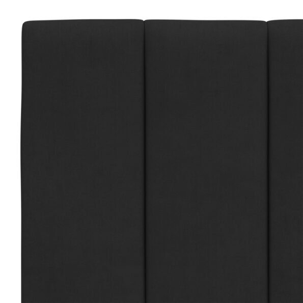 vidaXL Posteľ s matracom Hanko čierny 140x200 cm zamat – Obrázok 6