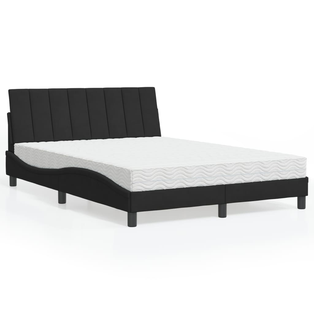 VXL8721012350830_m_en_hd_1.jpg vidaXL Posteľ s matracom Hanko čierny 140x200 cm zamat – Obrázok 1