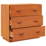 vidaXL Komoda voskovohnedá 80x40x75 cm borovicový masív – Obrázok 6