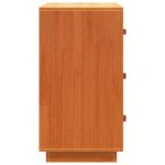 vidaXL Komoda voskovohnedá 80x40x75 cm borovicový masív – Obrázok 8