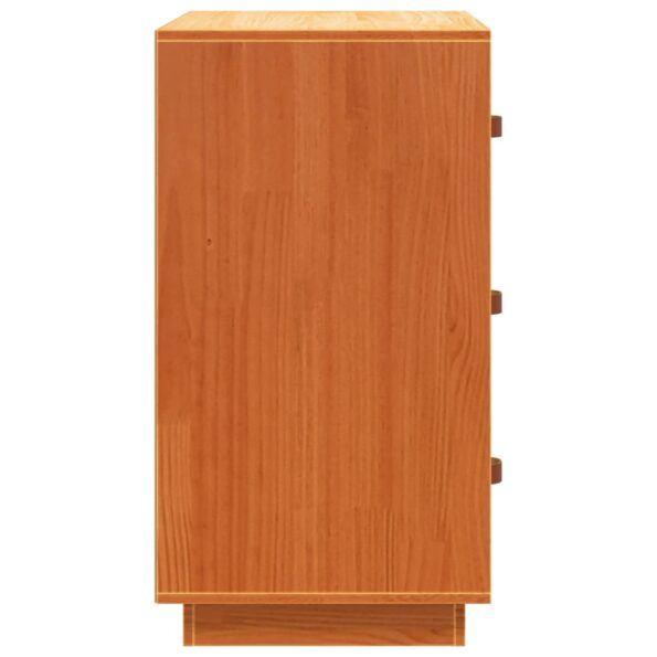 vidaXL Komoda voskovohnedá 80x40x75 cm borovicový masív – Obrázok 8