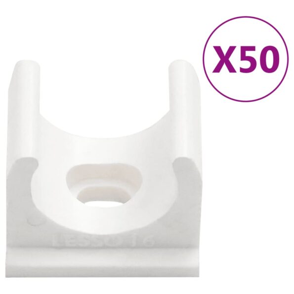vidaXL Káblové rozvody so sponami Ø16 mm 30 m PVC – Obrázok 3
