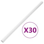 vidaXL Káblové rozvody so sponami Ø30 mm 30 m PVC