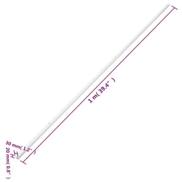 vidaXL Káblový rozvod 30x20 mm 10 m PVC – Obrázok 8