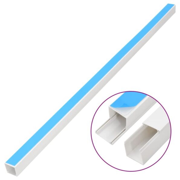vidaXL Káblový rozvod samolepiaci 40x25 mm 10 m PVC – Obrázok 2