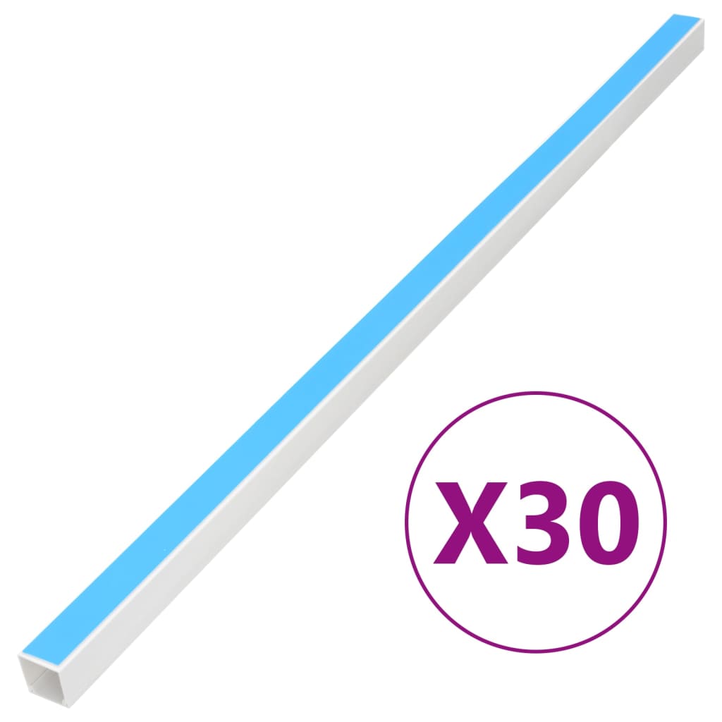 VXL8721012366008_a_en_hd_1.jpg vidaXL Káblový rozvod samolepiaci 20x10 mm 30 m PVC – Obrázok 1