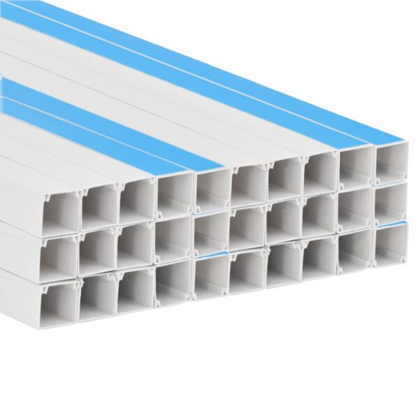 vidaXL Káblový rozvod samolepiaci 20x10 mm 30 m PVC – Obrázok 4