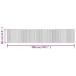 vidaXL Koberec obdĺžnikový hnedý 60x300 cm bambus – Obrázok 8