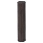 vidaXL Koberec štvorcový tmavohnedý 100x100 cm bambus – Obrázok 3