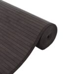 vidaXL Koberec štvorcový tmavohnedý 100x100 cm bambus – Obrázok 4
