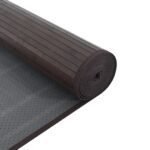 vidaXL Koberec štvorcový tmavohnedý 100x100 cm bambus – Obrázok 5
