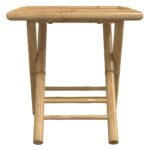 vidaXL Skladací záhradný stôl 45x45x45 cm bambus – Obrázok 4