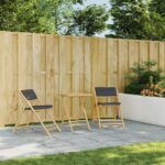 vidaXL Skladací záhradný stôl 55x55x75 cm bambus – Obrázok 3