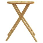vidaXL Skladací záhradný stôl Ø55x75 cm bambus – Obrázok 6