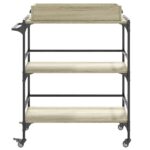vidaXL Kuchynský vozík, dub sonoma 81,5x41x92,5 cm, kompozitné drevo – Obrázok 7