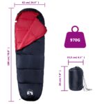 vidaXL Spací vak múmia pre dospelých do stanu, 3 ročné obdobia – Obrázok 5