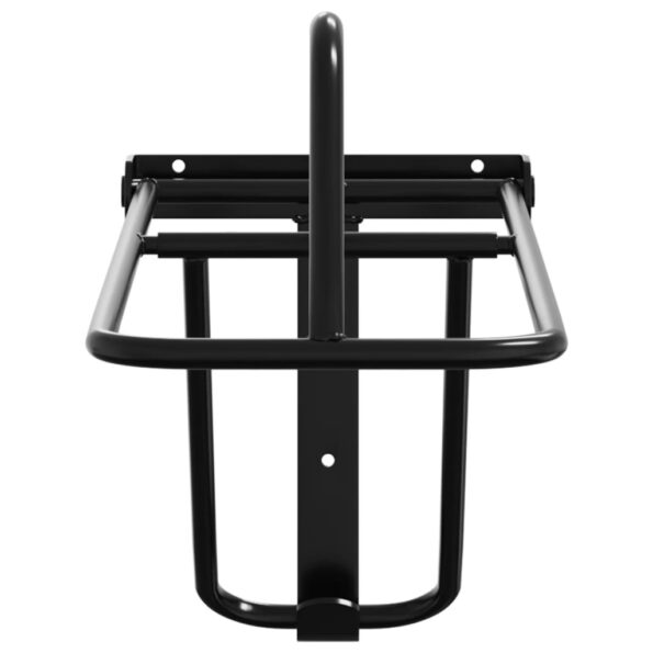vidaXL Skladací vešiak na sedlo nástenný čierny železný – Obrázok 4