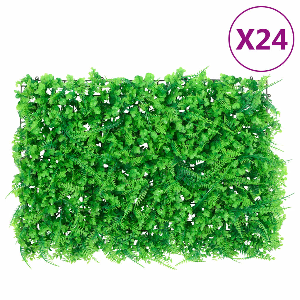 VXL8721012385559_a_en_hd_1.jpg vidaXL Umelý plot z listov papradia 24 ks zelený 40x60 cm – Obrázok 1