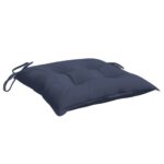 vidaXL Podložky na stoličku 4 ks námornícke-modré 50x50x7 cm – Obrázok 4