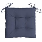 vidaXL Podložky na stoličku 6 ks námornícke-modré 50x50x7 cm – Obrázok 5