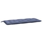 vidaXL Podložky na záhradnú lavičku 2 ks námornícka modrá 120x50x7 cm – Obrázok 4