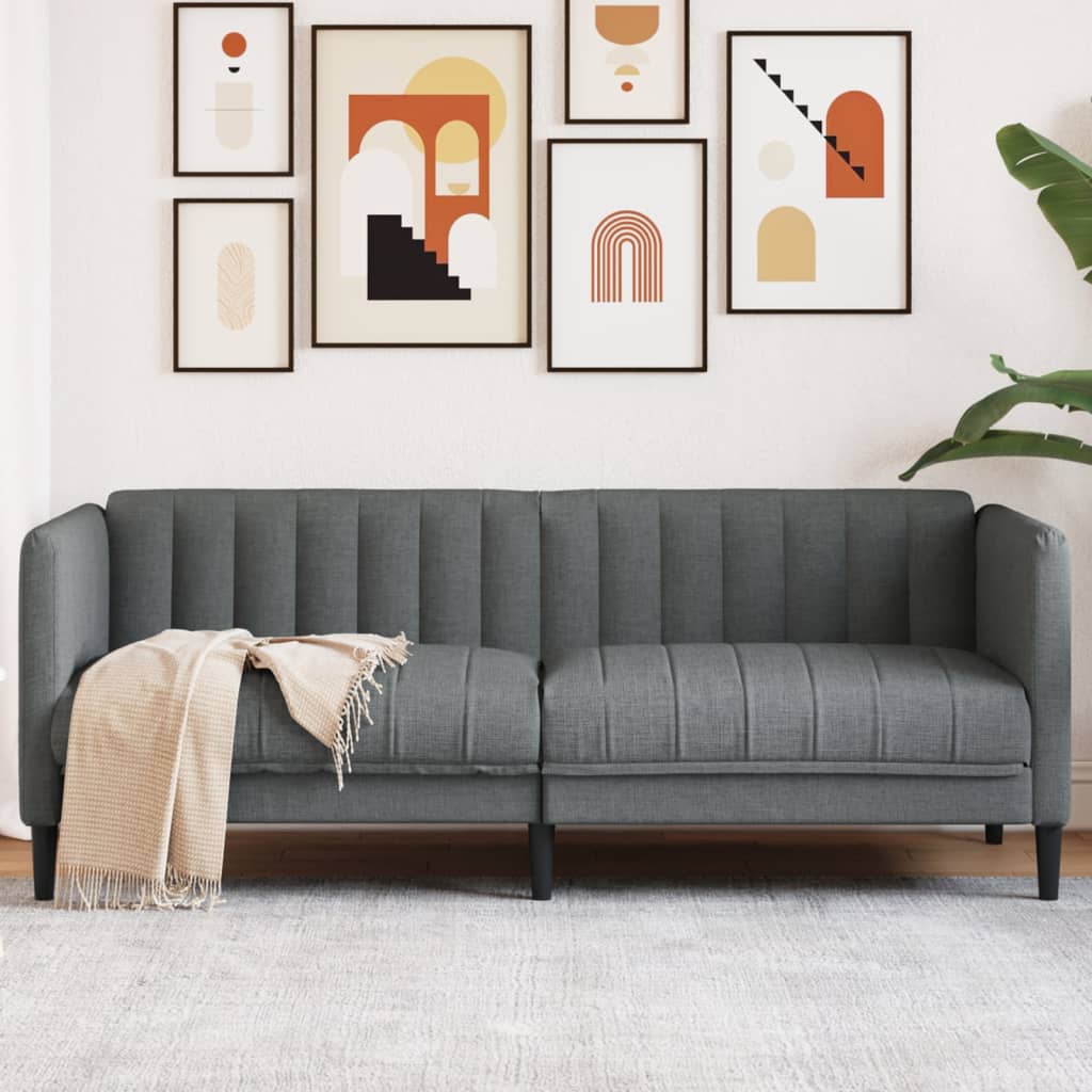 VXL8721012399914_m_en_hd_1.jpg vidaXL 2-miestna pohovka, tmavosivá, látka – Obrázok 1