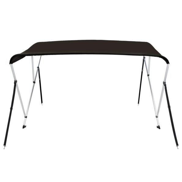 vidaXL 3-krídlová bimini strieška čierna 183x140x137 cm – Obrázok 3
