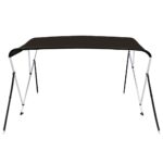 vidaXL 3-krídlová bimini strieška čierna 183x196x137 cm – Obrázok 3