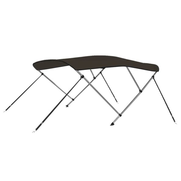 vidaXL 3-krídlová bimini strieška čierna 183x196x137 cm – Obrázok 6
