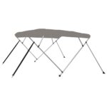 vidaXL 4-krídlová bimini strieška sivá 243x210x137 cm – Obrázok 2