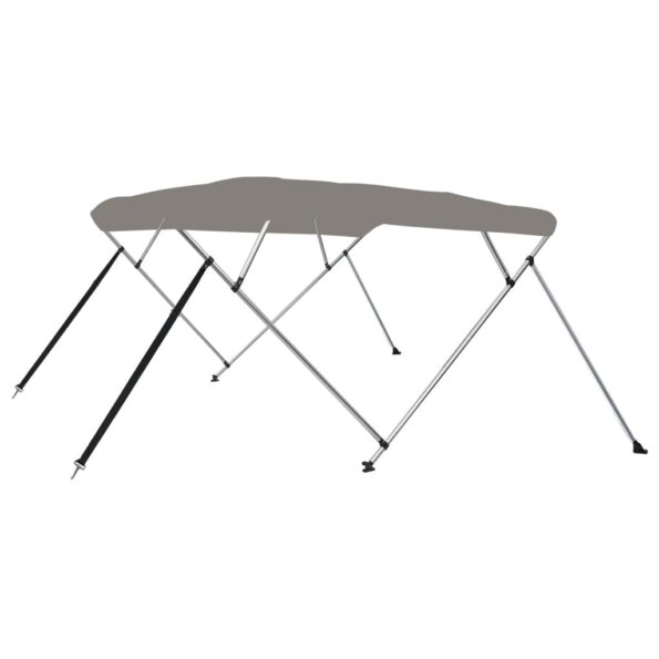 vidaXL 4-krídlová bimini strieška sivá 243x210x137 cm – Obrázok 2