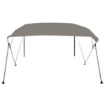 vidaXL 4-krídlová bimini strieška sivá 243x210x137 cm – Obrázok 3