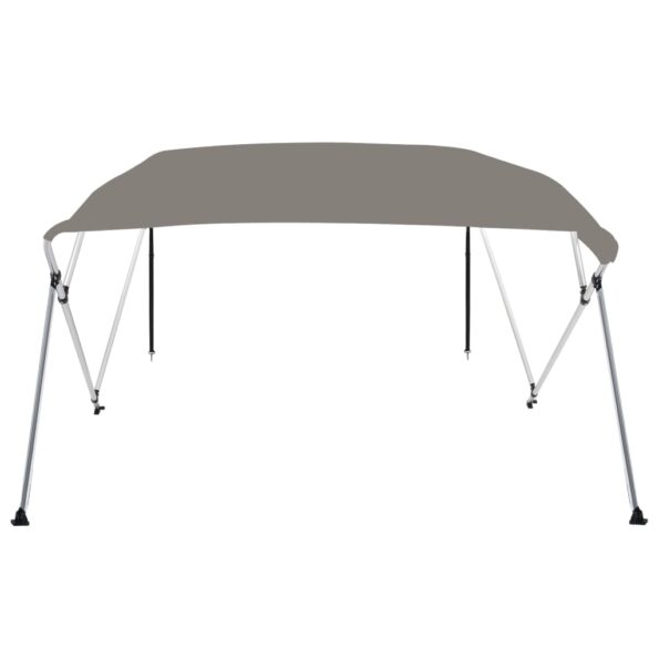 vidaXL 4-krídlová bimini strieška sivá 243x210x137 cm – Obrázok 3