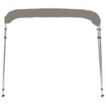 vidaXL 4-krídlová bimini strieška sivá 243x244x137 cm – Obrázok 4