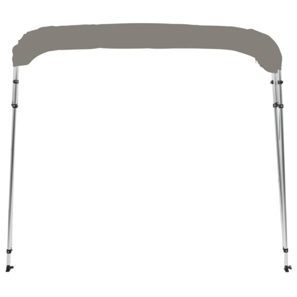 vidaXL 4-krídlová bimini strieška sivá 243x244x137 cm – Obrázok 4