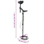 vidaXL Detektor kovov automatické ladenie 18 cm hĺbka presné cielenie – Obrázok 7