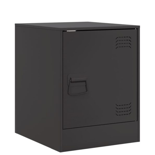 VXL8721012425064_a_en_hd_1.jpg vidaXL Nočný stolík čierny 34,5x39x44 cm oceľ – Obrázok 2